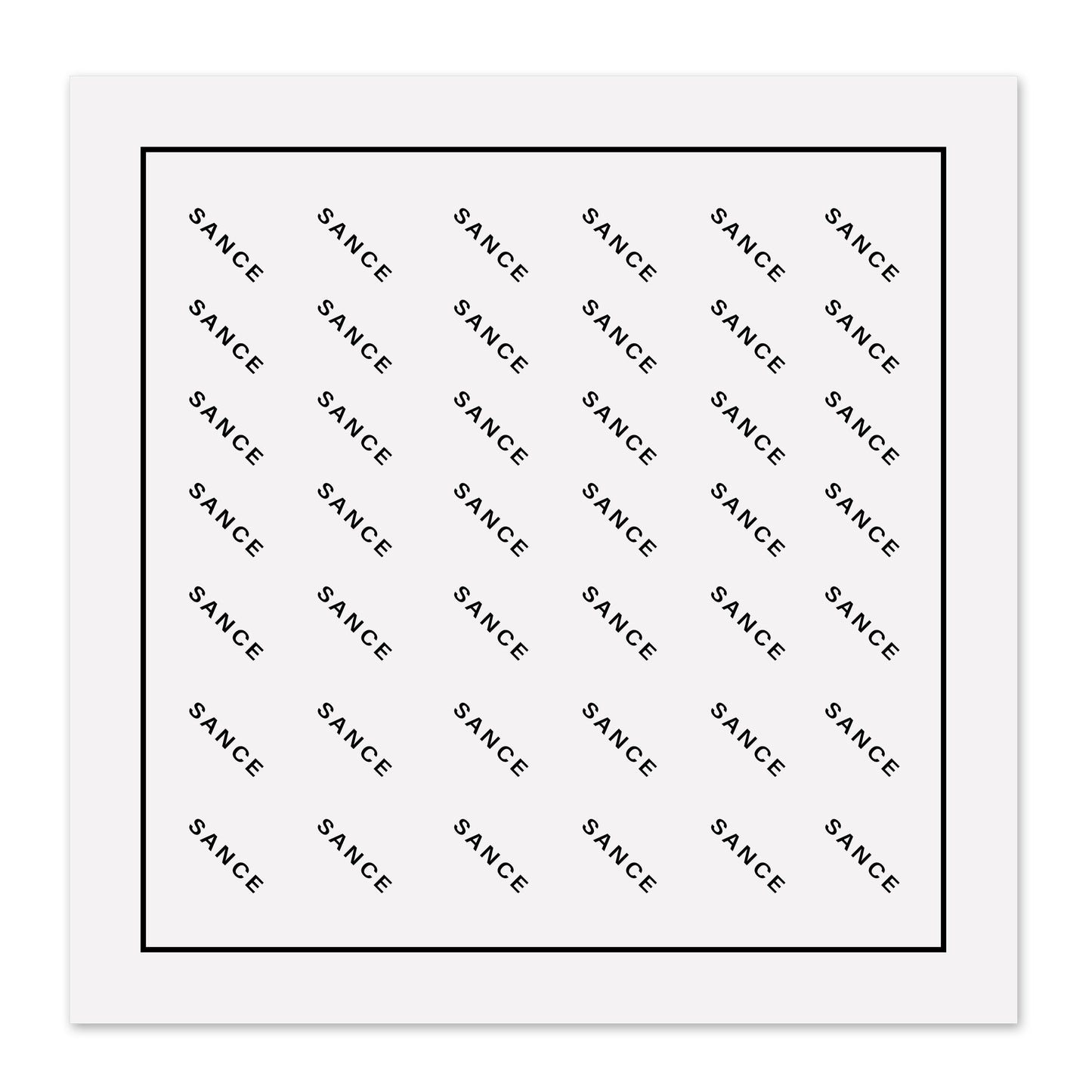 SANCE bandana 56x56cm black and white SANCE pañuelo pañuelos regular accessorios LGBTQ+ lesbiana gay trans bisexual queer solterxs solteros solteras homosexual