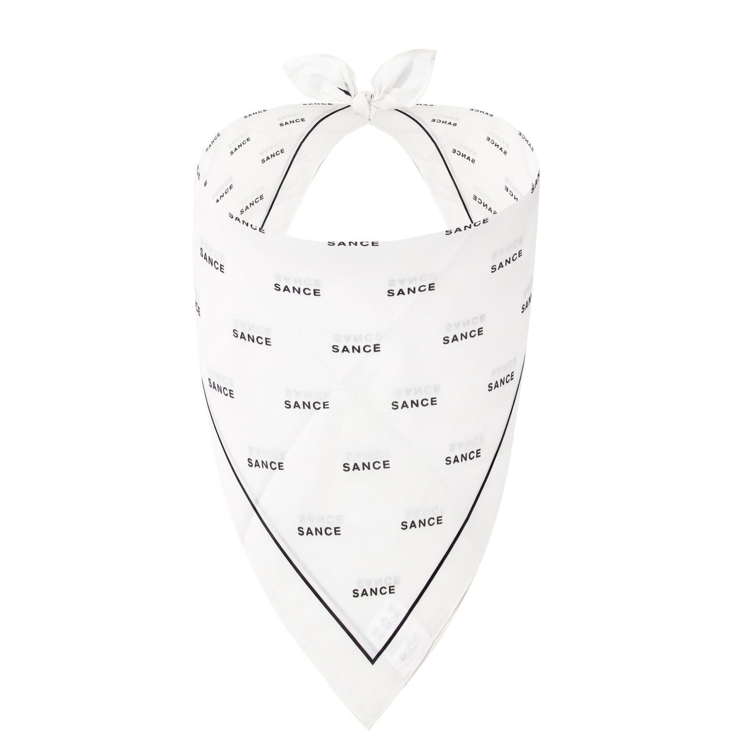 SANCE bandana 56x56cm black and white SANCE pañuelo pañuelos regular accessorios LGBTQ+ lesbiana gay trans bisexual queer solterxs solteros solteras homosexual