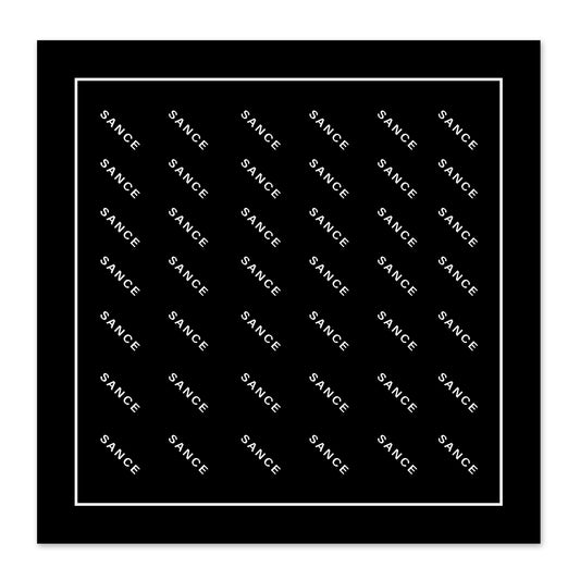 SANCE bandana 56x56cm black negro SANCE pañuelo pañuelos regular accessorios LGBTQ+ lesbiana gay trans bisexual queer solterxs solteros solteras homosexual