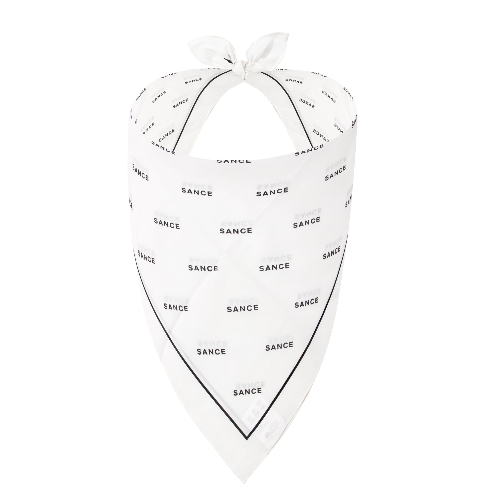SANCE bandana 56x56cm black and white SANCE pañuelo pañuelos regular accessorios LGBTQ+ lesbiana gay trans bisexual queer solterxs solteros solteras homosexual