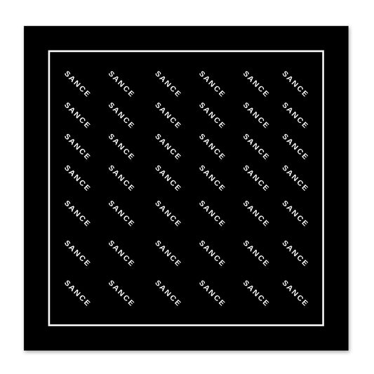 SANCE bandana 56x56cm black negro SANCE pañuelo pañuelos regular accessorios LGBTQ+ lesbiana gay trans bisexual queer solterxs solteros solteras homosexual