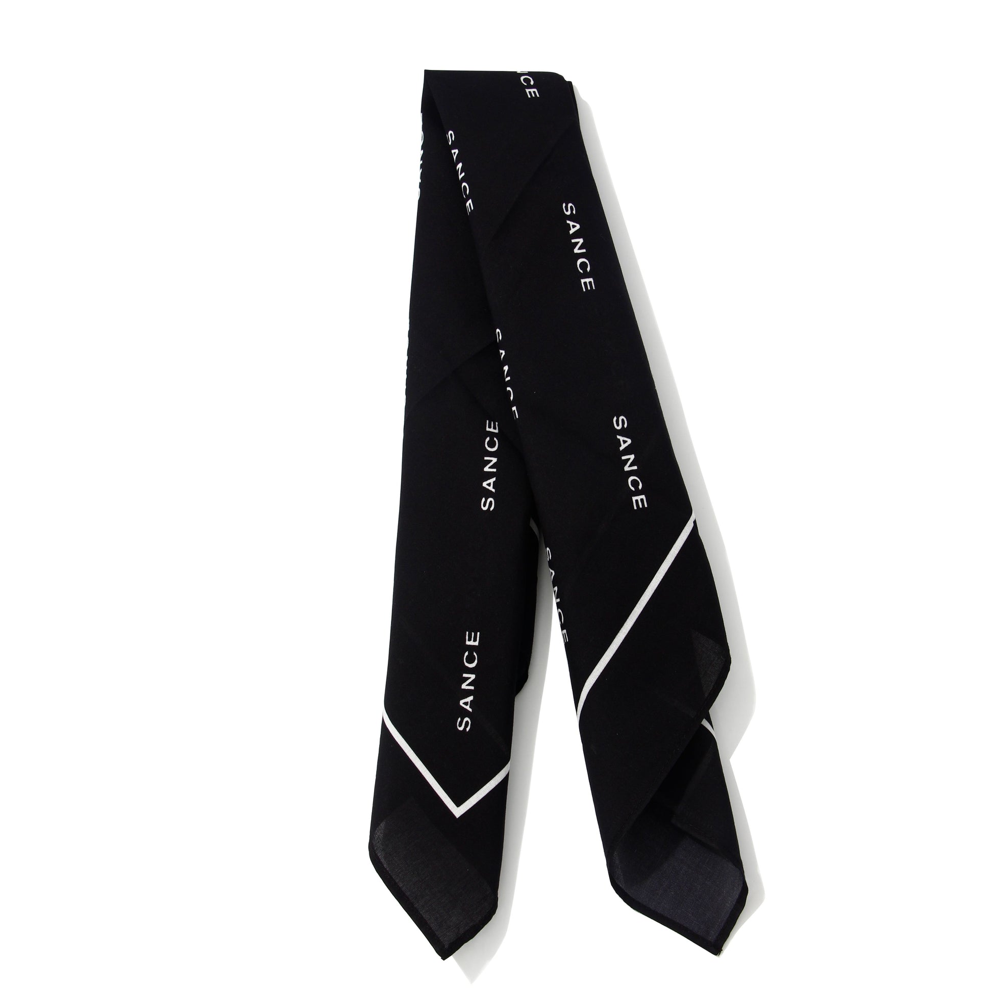SANCE bandana 56x56cm black negro SANCE pañuelo pañuelos regular accessorios LGBTQ+ lesbiana gay trans bisexual queer solterxs solteros solteras homosexual