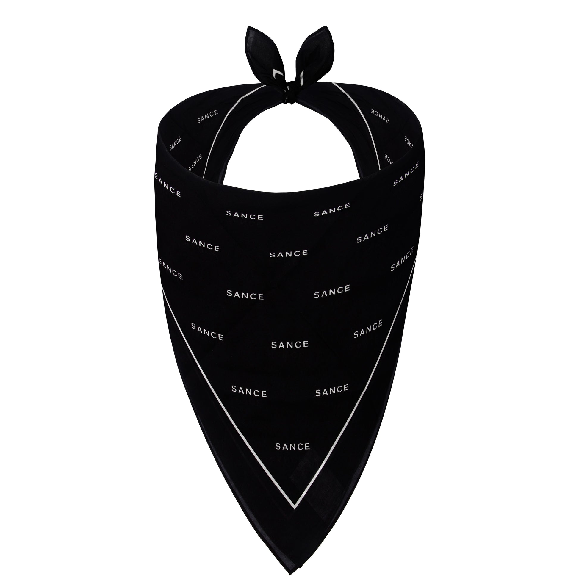 SANCE bandana 56x56cm black negro SANCE pañuelo pañuelos regular accessorios LGBTQ+ lesbiana gay trans bisexual queer solterxs solteros solteras homosexual