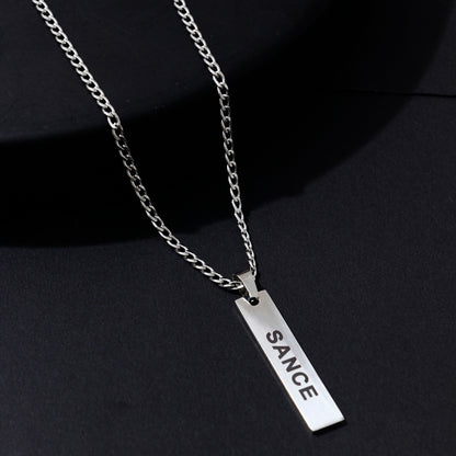 SANCE collar medio largo plata necklace medium long silver queer bisexual gay lesbiana trans lgbtq+ lqbtia solterxs solteros solteras singles jewlry joyeria accessorios moda fashion encuentra amor en la vida real