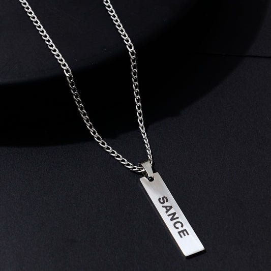 SANCE collar medio largo plata necklace medium long silver queer bisexual gay lesbiana trans lgbtq+ lqbtia solterxs solteros solteras singles jewlry joyeria accessorios moda fashion encuentra amor en la vida real