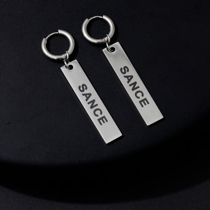 SANCE pendientes largas earrings long pendant silver plata queer bisexual gay lesbiana trans lgbtq+ lqbtia solterxs solteros solteras singles jewlry joyeria