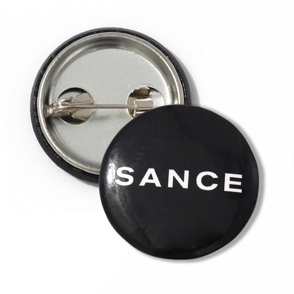 SANCE button pin negro black for lgbtq singles solteros solterxs solteras gay trans bisexual lesbiana queer find love in real life accessories gay moda style